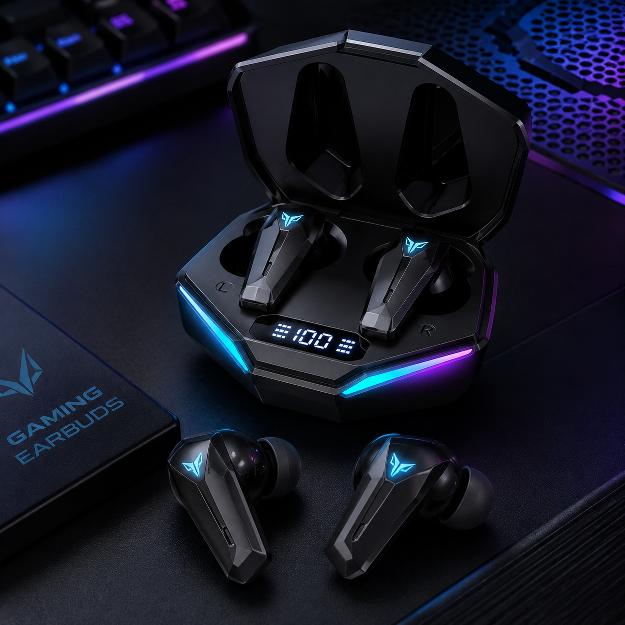 RGB Gaming Earbuds – Immersive Sound & Low-Latency Performance