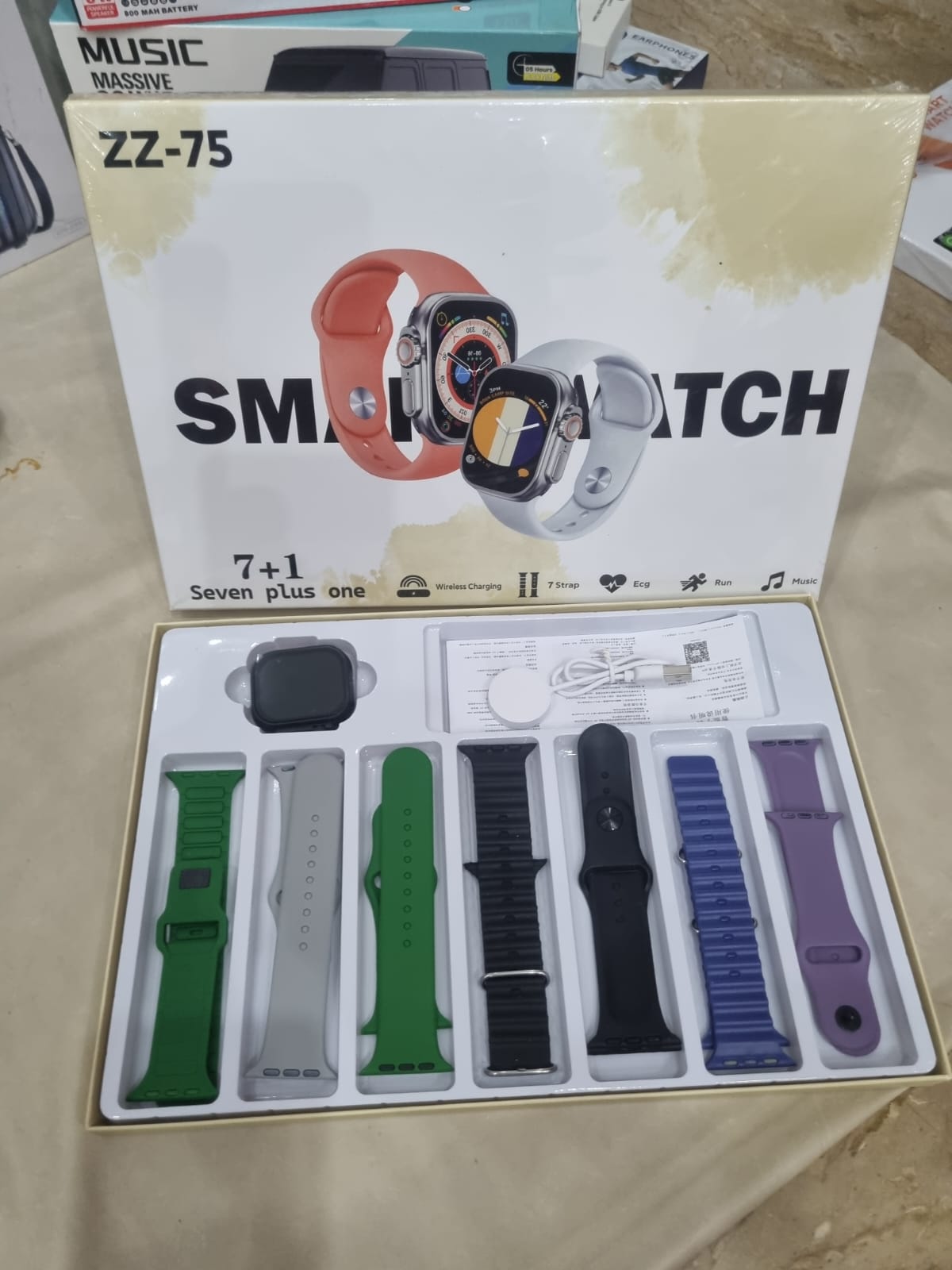 Ultra 3 Smartwatch (7-in-1 Set) – HD Display & Bluetooth Calling
