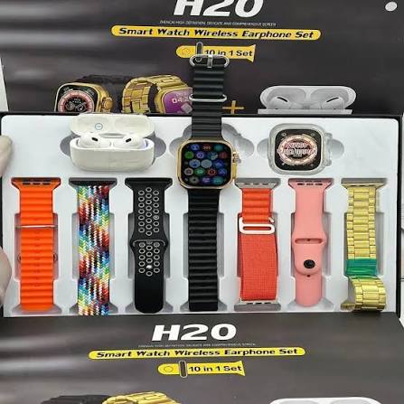High-Converting & Professional (Best Choice) H20 Smart Watch + Wireless AirBuds Combo – Ultimate Tech Duo