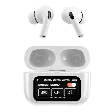Smart Touch Display Earbuds – Control Everything at Your Fingertips  Smart Screen Control – Music, Calls & Settings Right on the Case