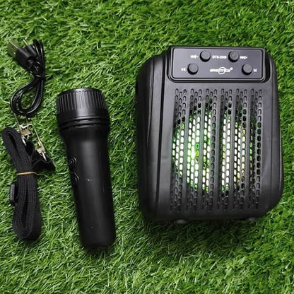 GTS-2005 Portable Wireless Karaoke Speaker with Voice Changer & Wireless Mic