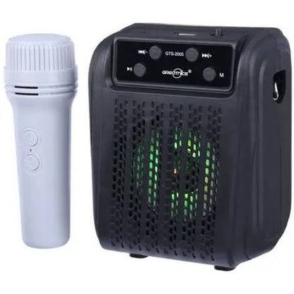 GTS-2005 Portable Wireless Karaoke Speaker with Voice Changer & Wireless Mic